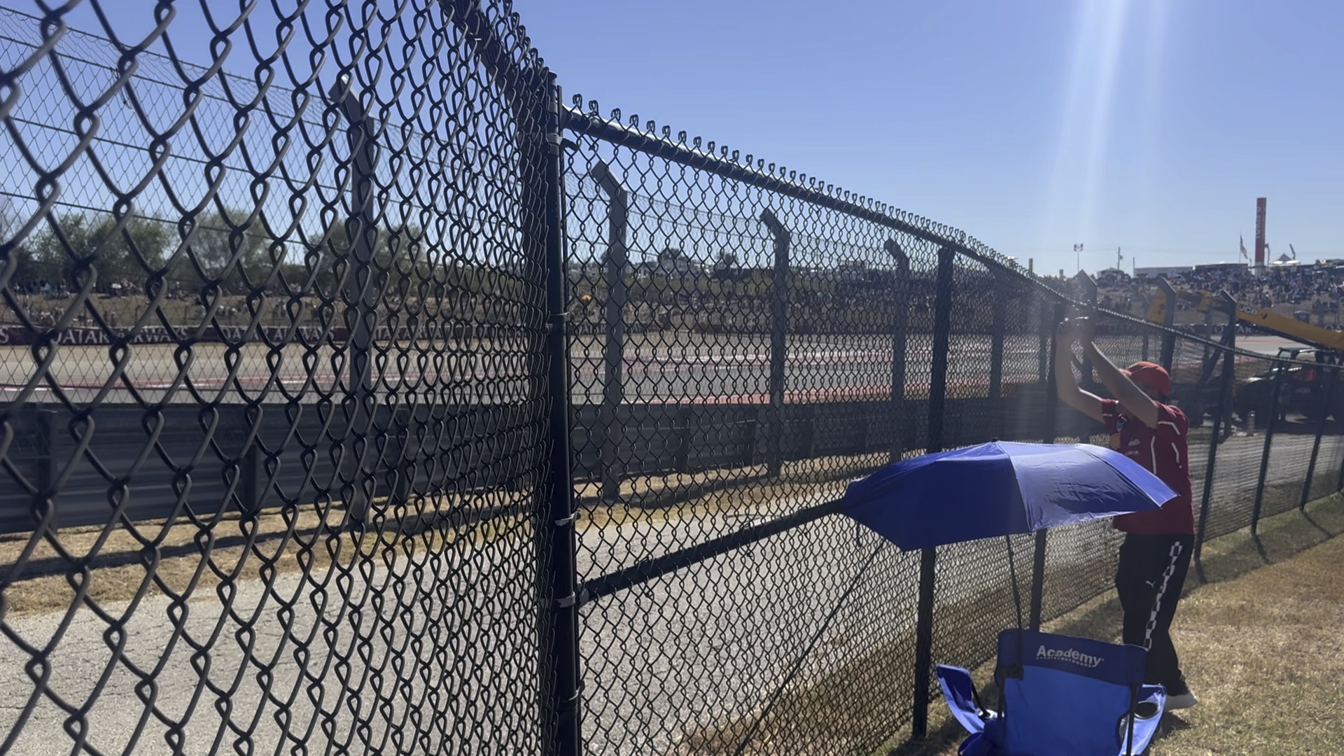 Chain link temporary fence panels on a construction site in Port St. Lucie